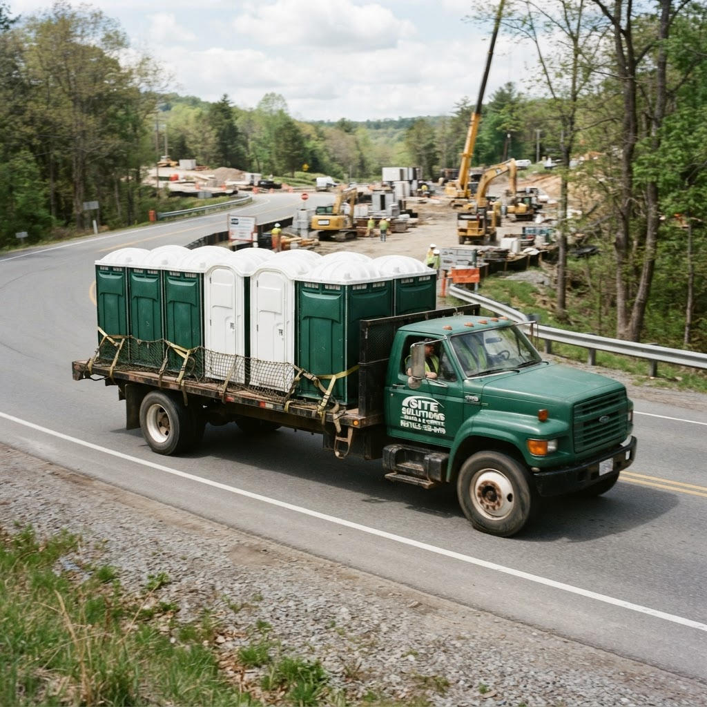 CleanFlow service truck arriving quickly for an emergency dispatch